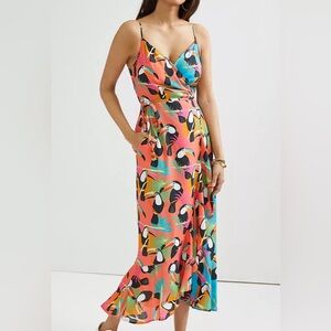 Farm Rio Toucans Wrap Maxi Dress Small